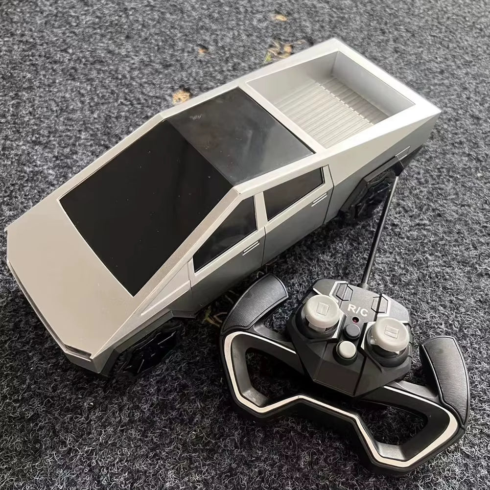 Camiones de juguete a control remoto Tesla Cybertruck, batería recargable, minivehículos RC, juguetes de Navidad, regalo para niños y niñas mayores de 6 años.