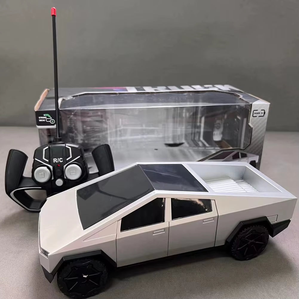 Camiones de juguete a control remoto Tesla Cybertruck, batería recargable, minivehículos RC, juguetes de Navidad, regalo para niños y niñas mayores de 6 años.