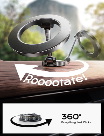 Primes for Day Delas, for Magsafe Car Mount, Ultra Magnetic 360 Degree Rotation Dashboard Phone Holder, Car Accessories for Iphone, Gifts for Men Women, Fit for Iphone 16 Pro Max 15 14 13 12