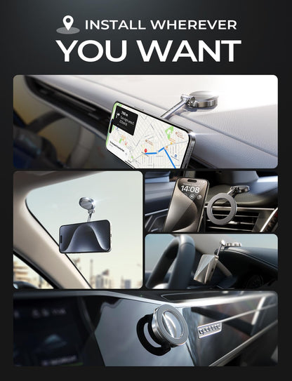 Primes for Day Delas, for Magsafe Car Mount, Ultra Magnetic 360 Degree Rotation Dashboard Phone Holder, Car Accessories for Iphone, Gifts for Men Women, Fit for Iphone 16 Pro Max 15 14 13 12