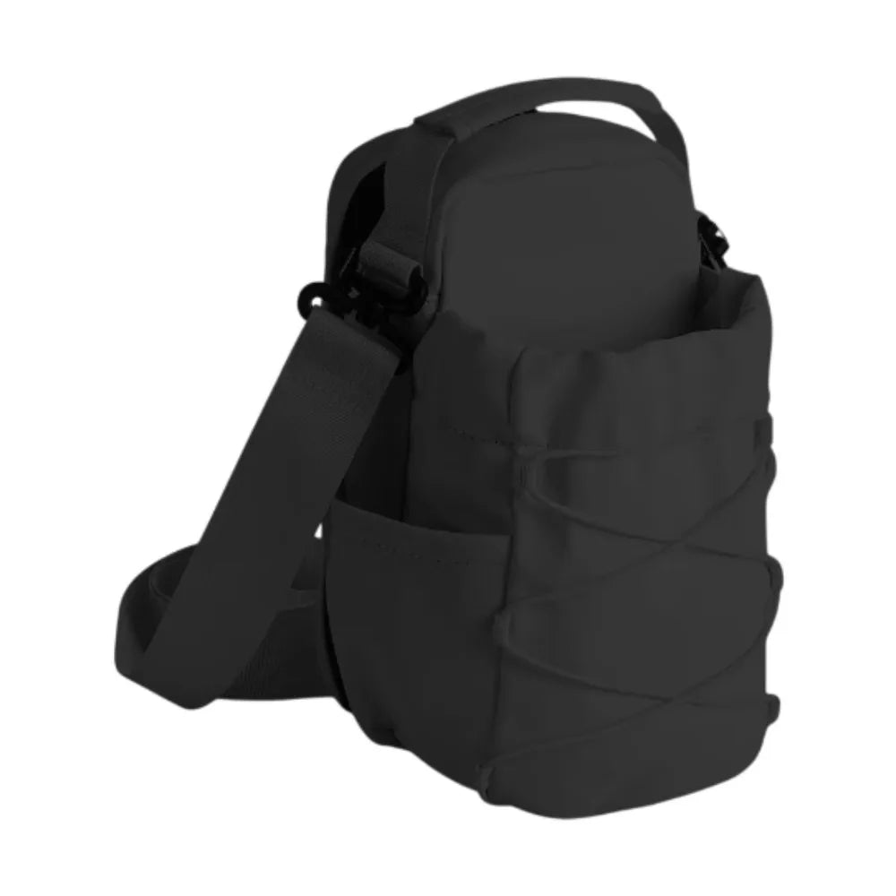 Bolsa bandolera magnética para botella de agua, de gran capacidad, ajustable, para gimnasio, con correa para el hombro, impermeable, para deportes cruzados.