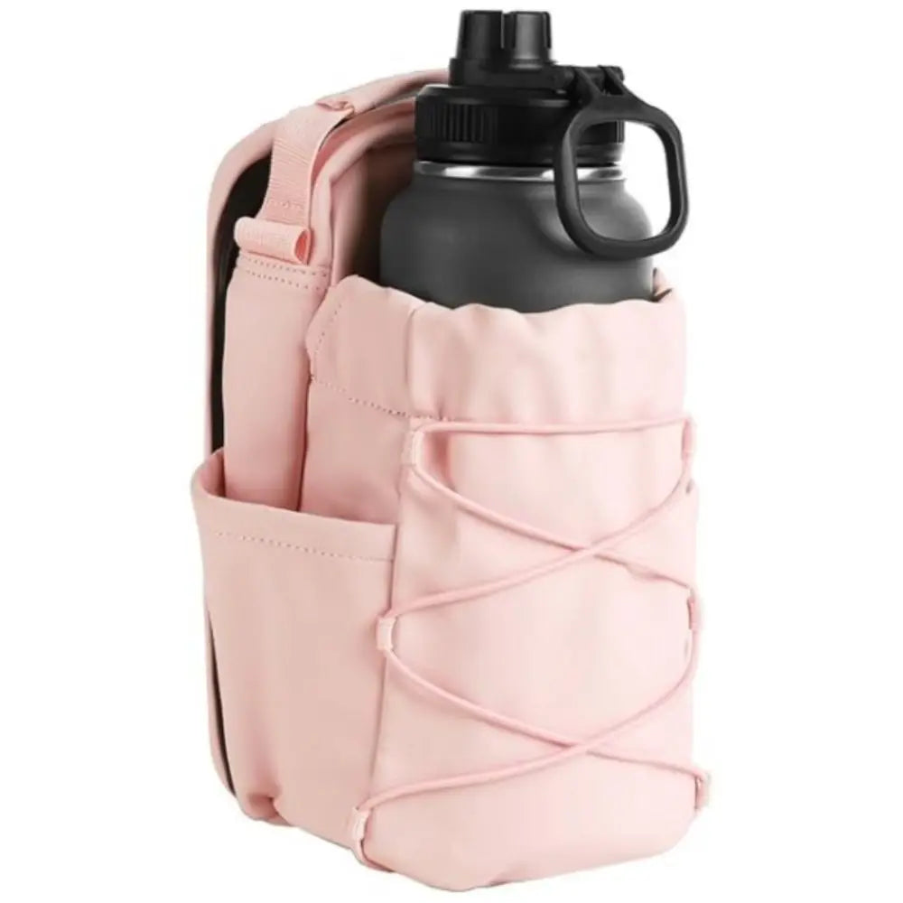 Bolsa bandolera magnética para botella de agua, de gran capacidad, ajustable, para gimnasio, con correa para el hombro, impermeable, para deportes cruzados.