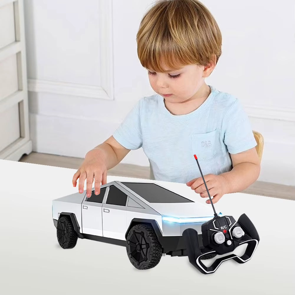 Camiones de juguete a control remoto Tesla Cybertruck, batería recargable, minivehículos RC, juguetes de Navidad, regalo para niños y niñas mayores de 6 años.